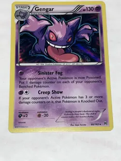 2015 Pokemon GENGAR Breakthrough HOLO Foil Rare XY Series Set Card 60/162 NM - Image 4