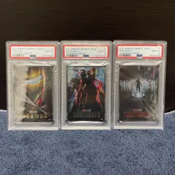 Infinity Saga Wafer Iron Man 1 2 3 PSA10 Serial Set Marvel Trading Card - Image 1