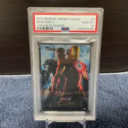 Infinity Saga Wafer Iron Man 1 2 3 PSA10 Serial Set Marvel Trading Card - Image 4