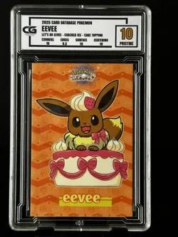 Eevee CG Pristine 10 Card Database Let’s Go CGC PSA Pokemon 2025 #14 - Image 1