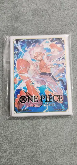 One Piece Card Game 10 Count Sleeves Monkey D. Luffy Gear 5 Promo DON!! Sleeves - Image 1
