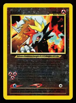 Entei 34 Reverse Holo WOTC Black Star Promo Pokemon Card - Image 1