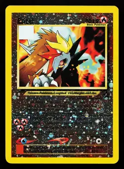 Entei 34 Reverse Holo WOTC Black Star Promo Pokemon Card - Image 1