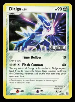 Dialga 16/106 Reverse Holo Burger King Promo Pokemon Card - Image 1