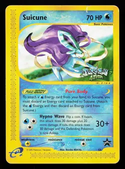 Suicune 53 4Ever Movie WOTC Black Star Promo Pokemon Card - Image 1
