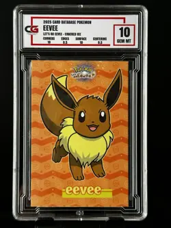 Eevee CG Pristine 10 Card Database Let’s Go CGC PSA Pokemon 2025 #13 - Image 1