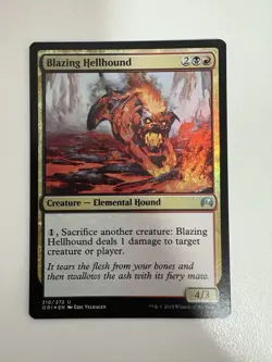 Blazing Hellhound Foil MTG Magic the Gathering Card NM Near Mint ORI - Image 1