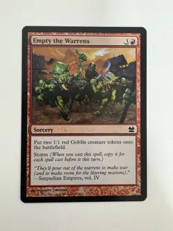 Empty the Warrens Foil MTG Magic the Gathering Card NM Near Mint Modern Masters - Image 1
