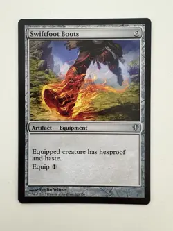 Swiftfoot Boots MTG Magic the Gathering Card NM Near Mint Commander - Image 1
