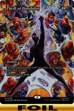 1x - Thrill of Possibility - FOIL BORDERLESS #28 - Marvel Eternal-Legal - NM MTG - Image 1