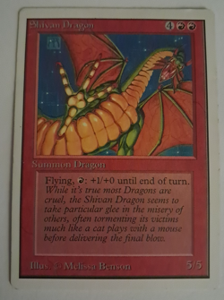Shivan Dragon HP Unlimited MTG Magic the Gathering - Image 1
