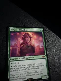 MTG. Delighted Halfling. The Lord of the Rings. Pack Fresh Unplayed - Image 1