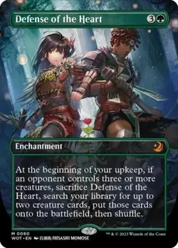 mtg magic Defense of the Heart extended borderless ENGLISH wilds enchanting - Image 1