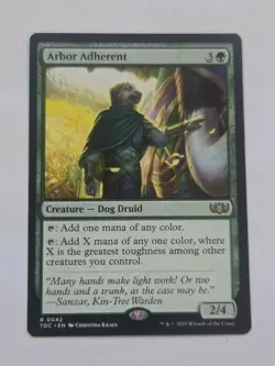 MTG Arbor Adherent - Commander: Tarkir: Dragonstorm (TDC) 42 Rare - Image 1