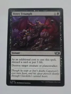 MTG Bitter Triumph - Commander: Tarkir: Dragonstorm (TDC) 173 Uncommon - Image 1