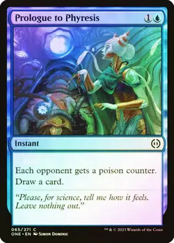 mtg magic Prologue to Phyresis FOIL ENGLISH Prologue a la phyresie - Image 1