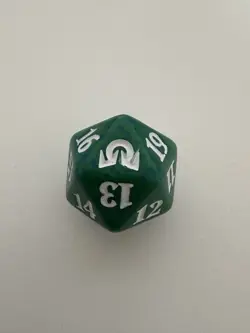 Shadows over Innistrad Green Blue Dice Standard D20 MTG Magic the Gathering SOI - Image 1
