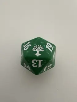 Selesnya Conclave Guild Green White Dice Standard D20 MTG Magic the Gathering - Image 1