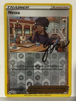 Nessa Reverse Holo 136/159 Crown Zenith NM Pokemon Fast Ship - Image 1
