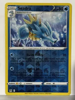 Seadra Reverse Holo 036/196 SWSH11: Lost Origin NM Pokemon Fast Ship - Image 1