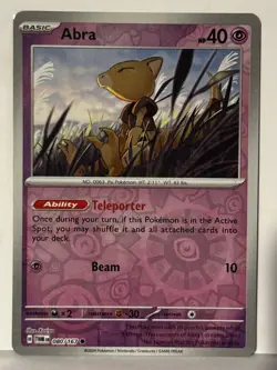 Abra Reverse Holo 080/167 SV06: Twilight Masquerade NM Pokemon Fast Ship - Image 1