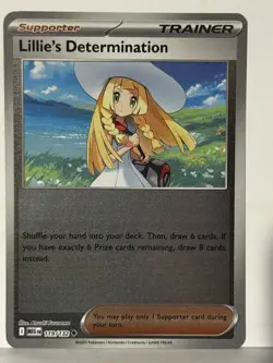 Lillie's Determination - Reverse Holo 119/132 ME01: Mega Evolution NM Pokemon Fa - Image 1