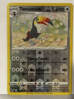 Toucannon Reverse Holo 145/185 SWSH04: Vivid Voltage NM Pokemon Fast Ship - Image 1