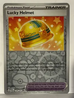 Lucky Helmet Reverse Holo 158/167 SV06: Twilight Masquerade NM Pokemon Fast Ship - Image 1
