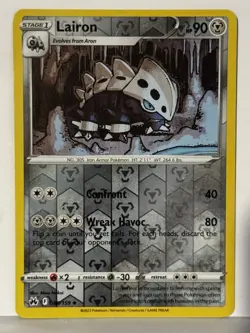 Lairon Reverse Holo 088/159 Crown Zenith NM Pokemon Fast Ship - Image 1