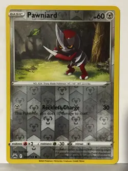 Pawniard (91) Reverse Holo 091/159 Crown Zenith NM Pokemon Fast Ship - Image 1