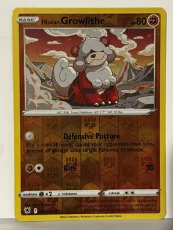 Hisuian Growlithe Reverse Holo 070/189 SWSH10: Astral Radiance NM Pokemon Fast S - Image 1