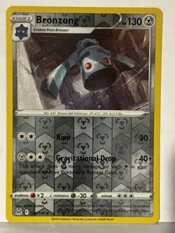 Bronzong Reverse Holo 126/196 SWSH11: Lost Origin NM Pokemon Fast Ship - Image 1