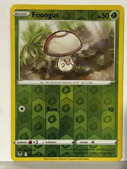 Foongus Reverse Holo 011/195 SWSH12: Silver Tempest NM Pokemon Fast Ship - Image 1