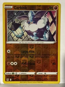 Carbink Reverse Holo 108/196 SWSH11: Lost Origin NM Pokemon Fast Ship - Image 1