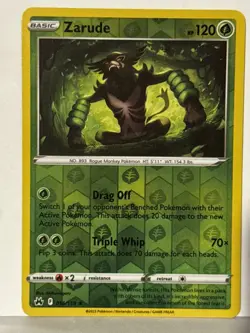Zarude Reverse Holo 016/159 Crown Zenith NM Pokemon Fast Ship - Image 1
