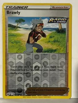 Brawly Reverse Holo 131/198 SWSH06: Chilling Reign NM Pokemon Fast Ship - Image 1