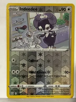 Indeedee Reverse Holo 120/163 SWSH05: Battle Styles NM Pokemon Fast Ship - Image 1