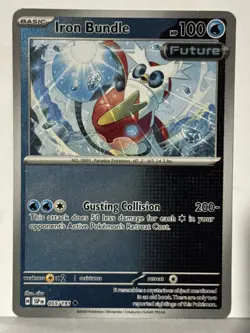 Iron Bundle Reverse Holo 055/191 SV08: Surging Sparks NM Pokemon Fast Ship - Image 1