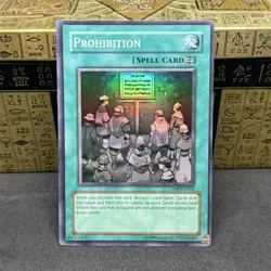 Yugioh Prohibition CP08-EN002 Super Rare Damaged - Image 1