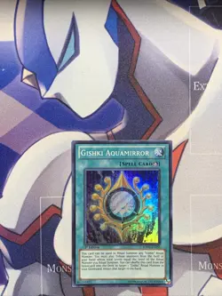 Yugioh Gishki Aquamirror HA05-EN055 Super Rare 1st Ed LP - Image 1