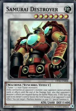Samurai Destroyer - Super Rare OP26-EN008 - NM - YuGiOh - Image 1