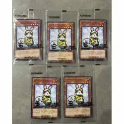 5Packs Rescue Rabbit Neymar Jr Yu-Gi-Oh! 2025 eFootball Sealed Pack Yugioh Promo - Image 1