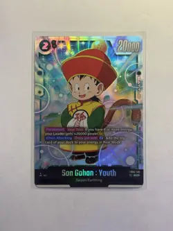 Son Gohan Youth FB03-139 SCR Secret Rare Dragon Ball Card Fusion World - Image 1