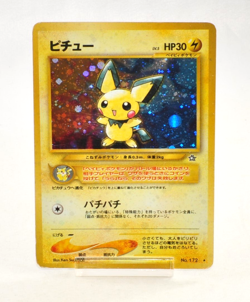 Pokemon card Pichu No.172 Holo Rare Old Back Neo Genesis 2000 Japanese MP - Image 1