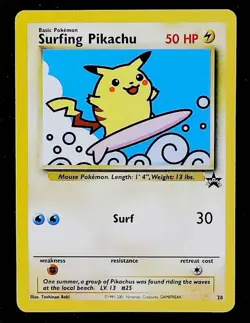 Pokemon TCG Surfing Pikachu Black Star Promo #28 - Image 1