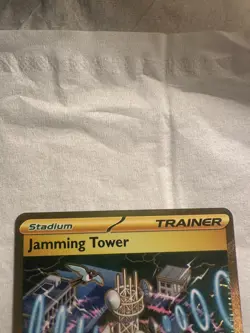 Jamming Tower 243/182 - Gold Hyper Rare Destined Rivals Pokemon TCG - NM Card - Image 2