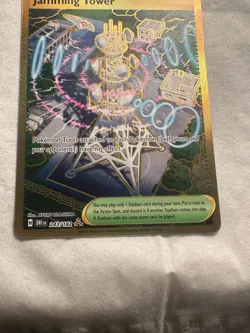 Jamming Tower 243/182 - Gold Hyper Rare Destined Rivals Pokemon TCG - NM Card - Image 3