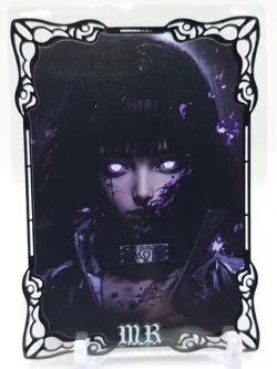 Goddess Story - Black Metal Waifu Card - Hinata Uzumaki - NUMBERED #/100 - Image 1