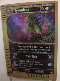 *Custom-made* Highest Quality, Holo,Tyranitar H28 Aquapolis "Display Card" - Image 3