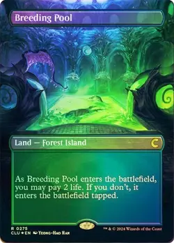 Foil Borderless BREEDING POOL Rare R 0275 CLU EN MTG Magic RAVNICA: CLUE EDITION - Image 1
